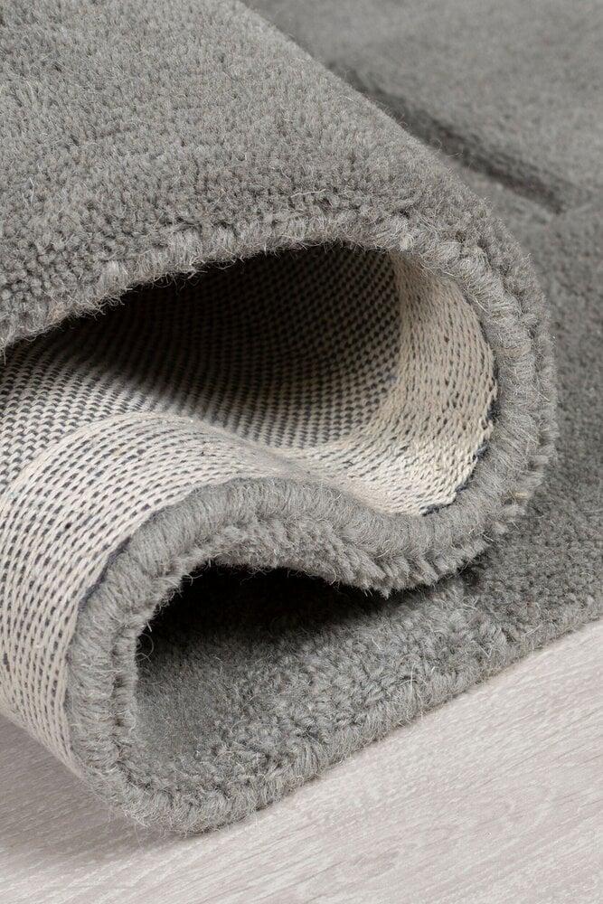 Flycarpets Rond Wollen Vloerkleed - Gigi Grijs