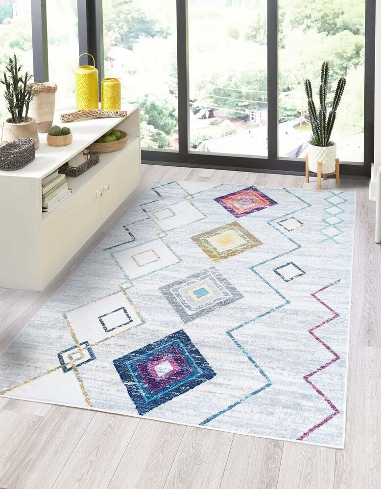 Flycarpets Sarande Vintage Multi Vloerkleed - Ruiten