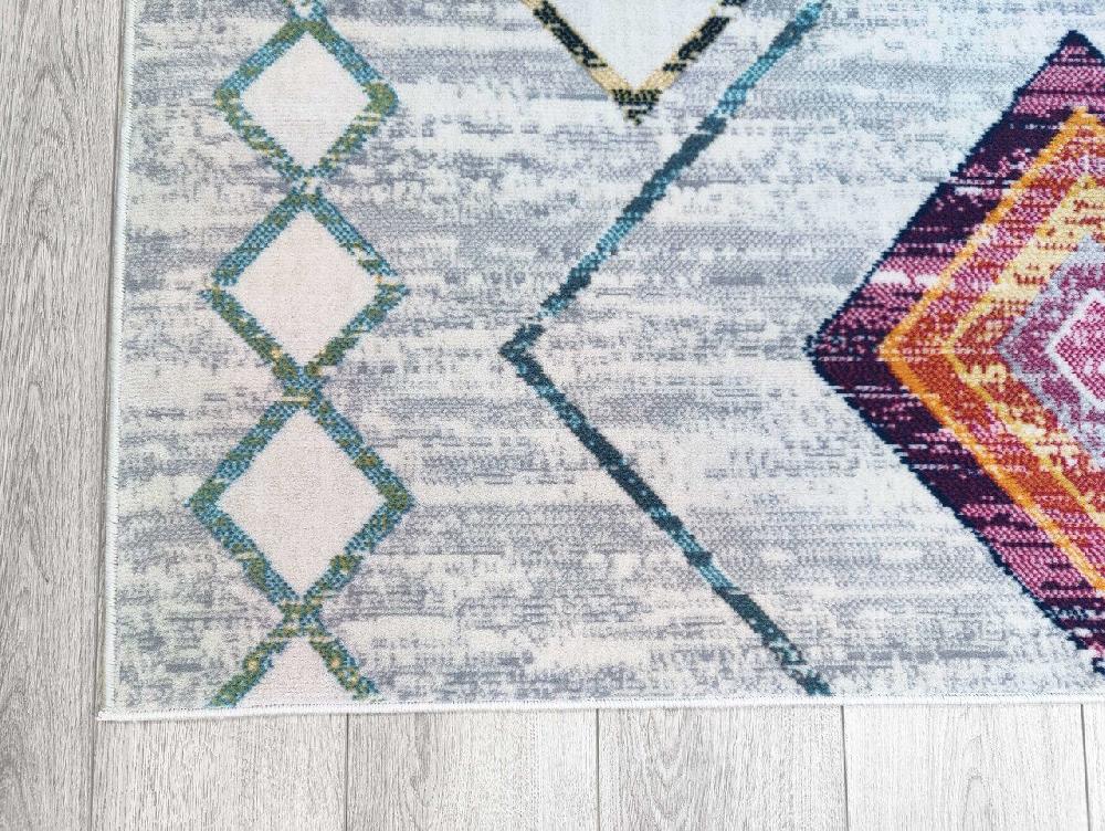 Flycarpets Sarande Vintage Multi Vloerkleed - Ruiten