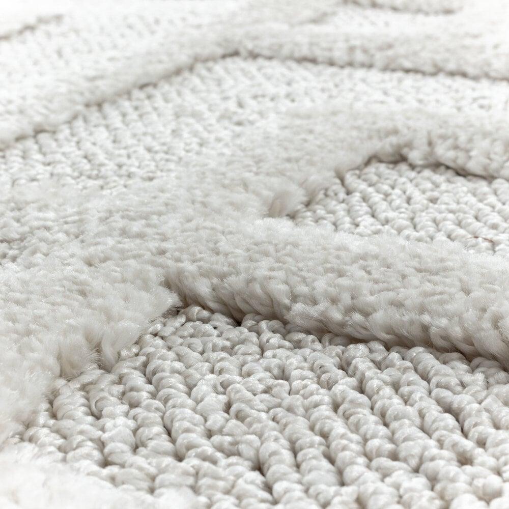 Flycarpets Sofia Modern Crème Rond Vloerkleed