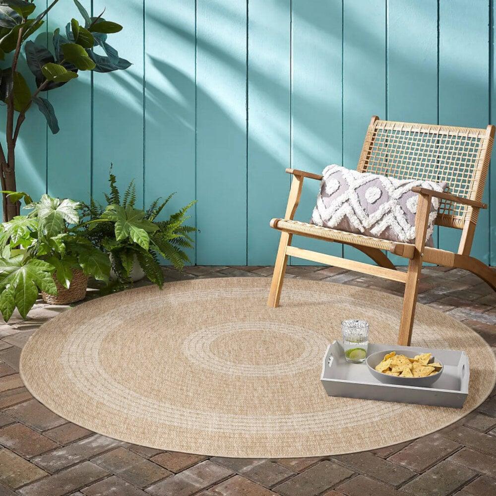 Flycarpets Summit Indoor & Outdoor Rond Beige