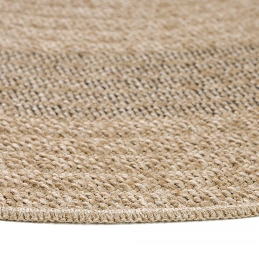 Flycarpets Summit Indoor & Outdoor Rond Zwart / Beige