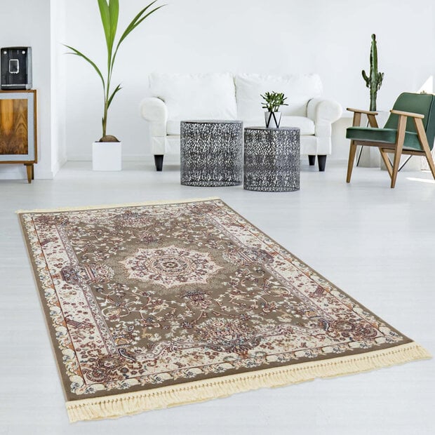 flycarpets Tachmahal Klassiek hazelnoot vloerkleed