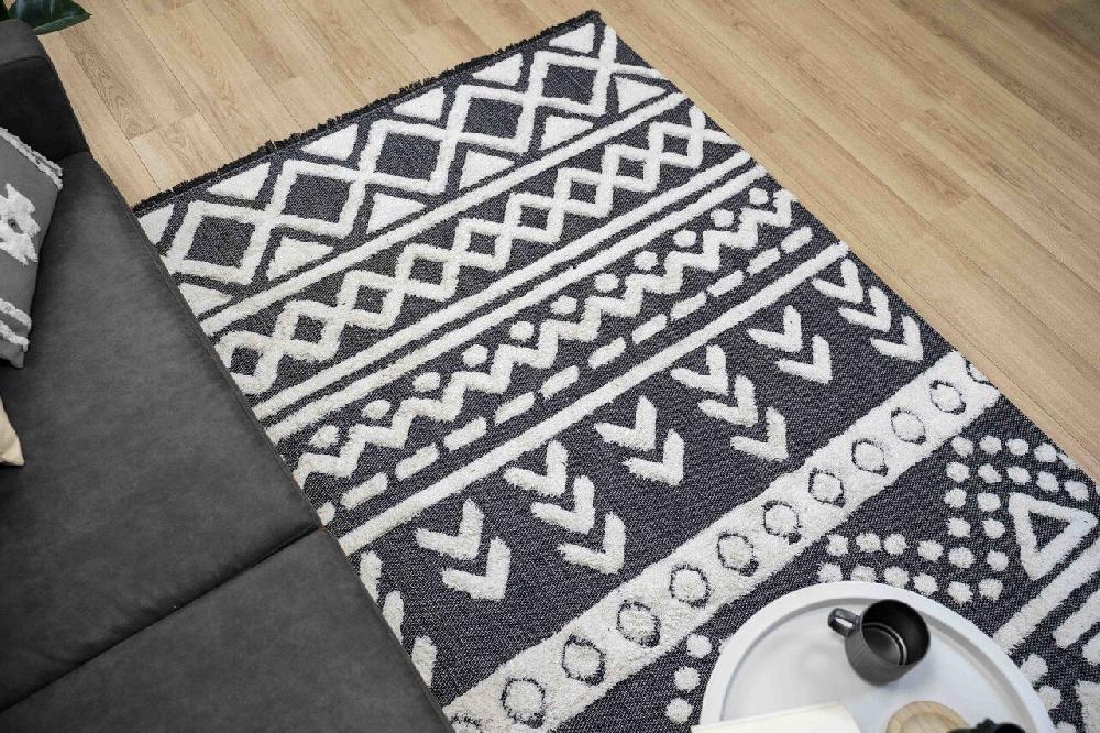 Flycarpets Tagena Modern Antraciet Vloerkleed