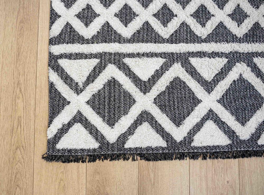 Flycarpets Tagena Modern Antraciet Vloerkleed