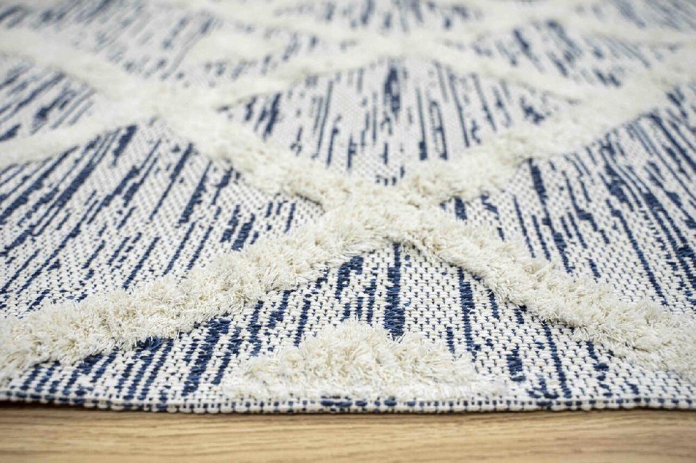 Flycarpets Tagena Modern Blauw Vloerkleed