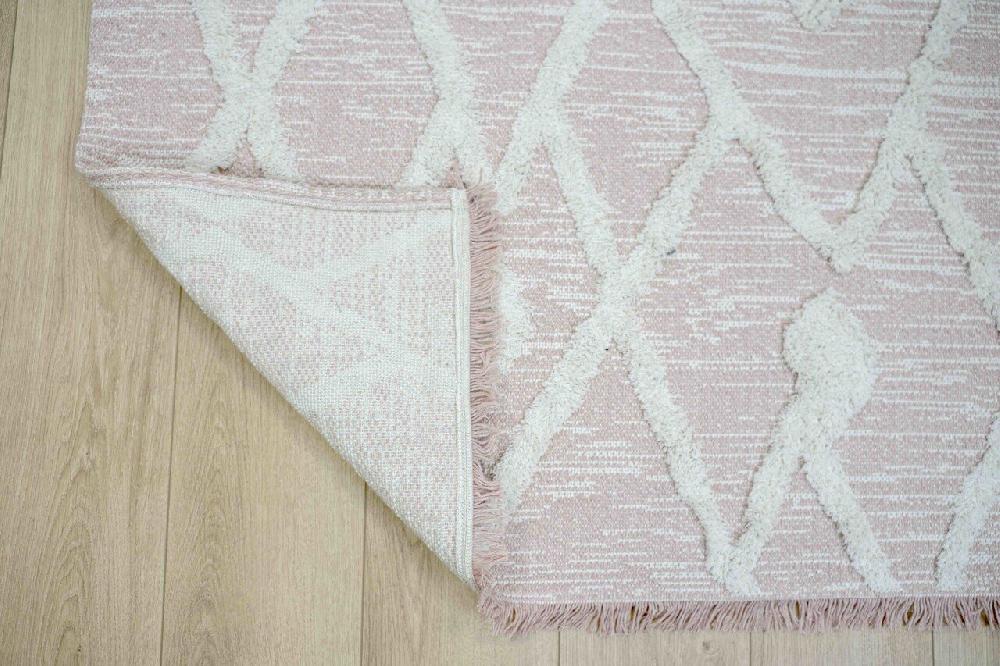 Flycarpets Tagena Modern Roze Vloerkleed