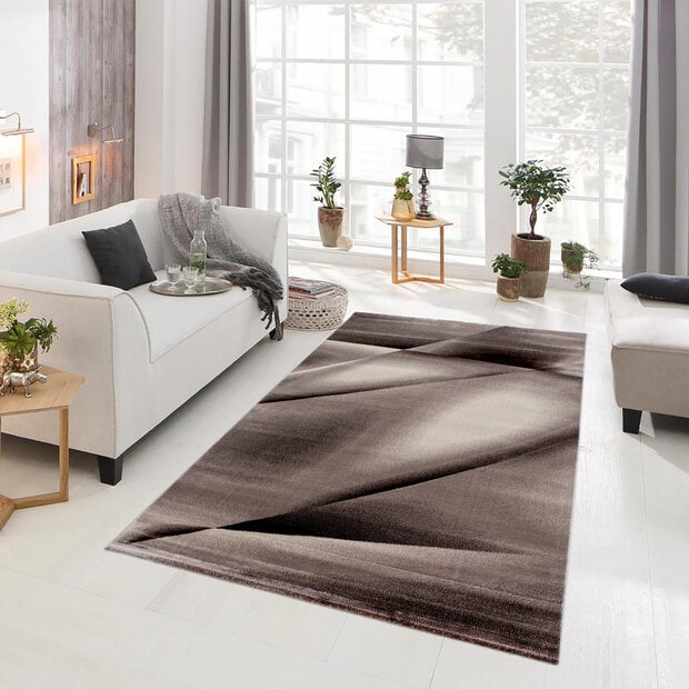 flycarpets Torino Modern vloerkleed - bruin