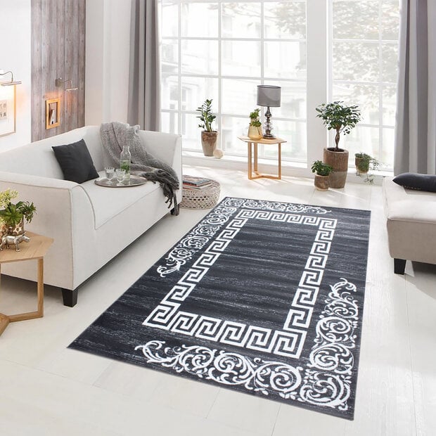flycarpets Torino Modern vloerkleed - grijs