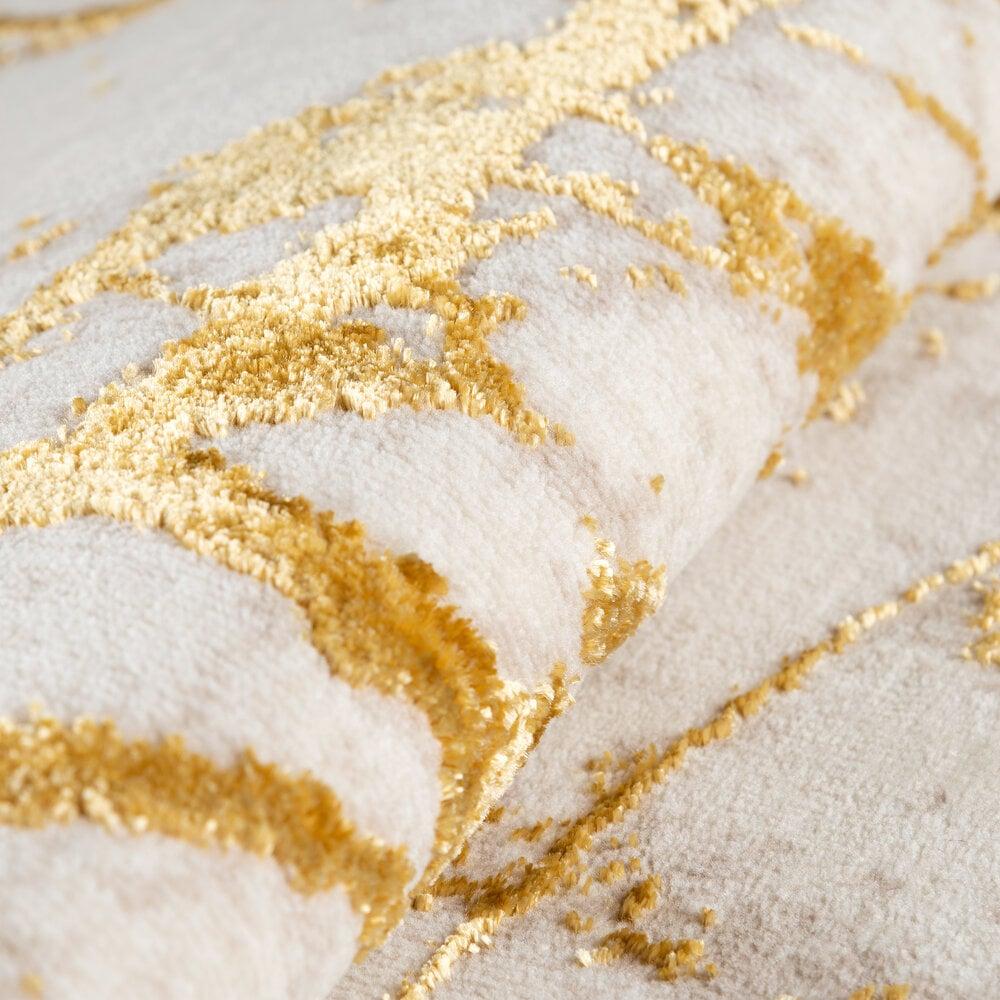 Flycarpets Ursula Modern Goud Vloerkleed - Designer