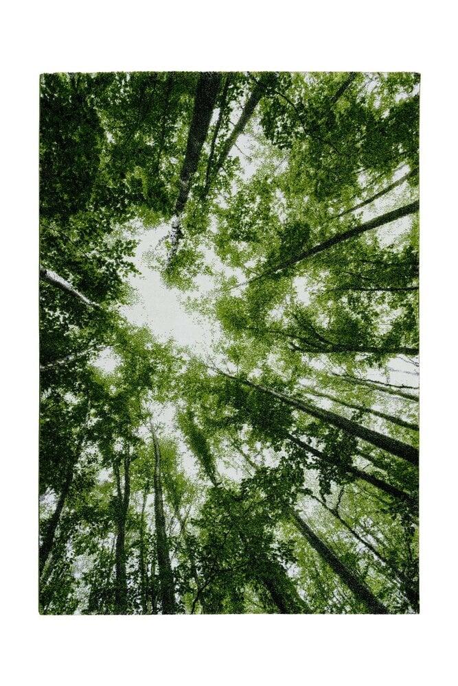 Flycarpets Vernazza Modern Groen Vloerkleed - Bomen