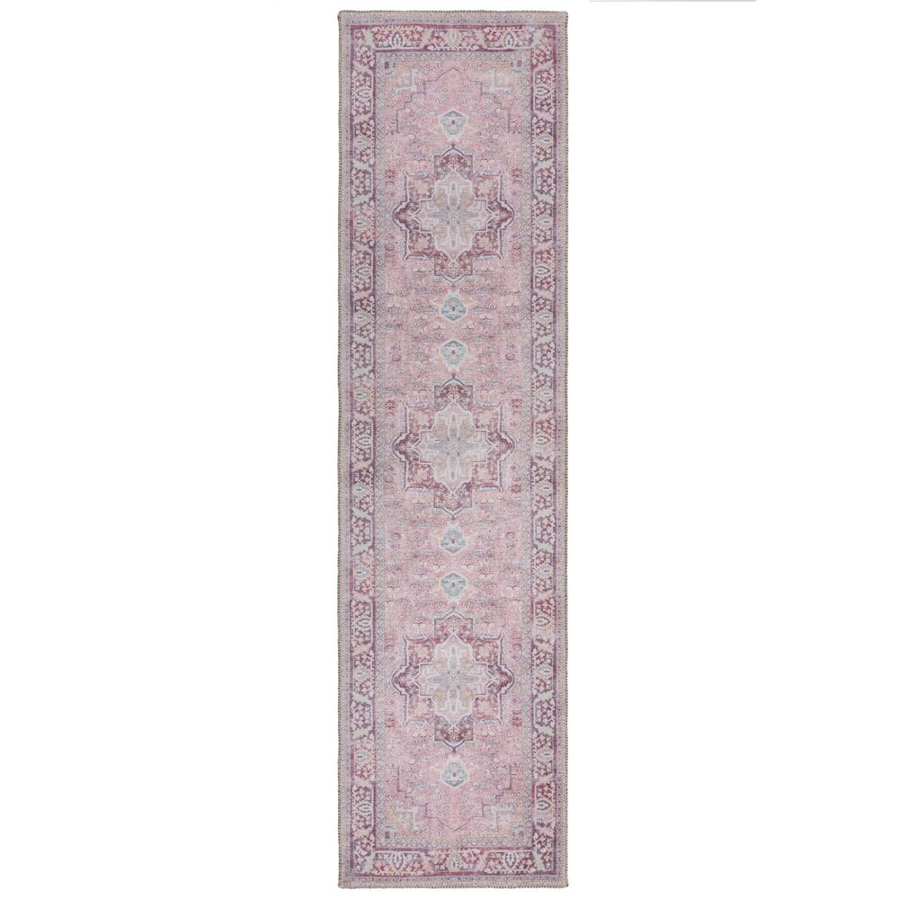Flycarpets Vintage Loper - Windsor Traditioneel Roze