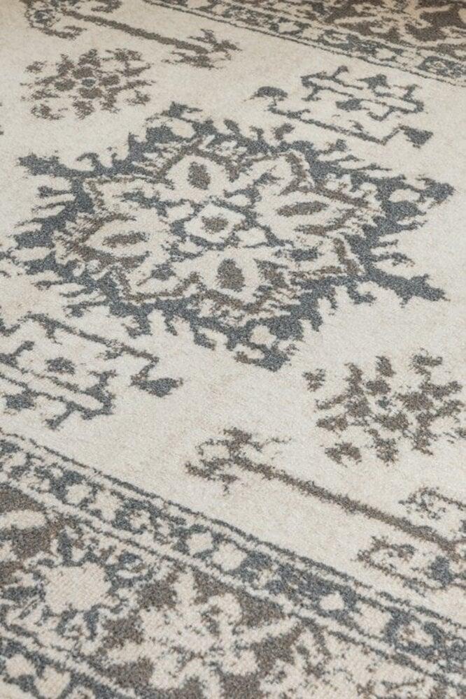 Flycarpets Vintage Vloerkleed - Flode Crème/Grijs