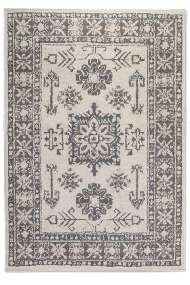 Flycarpets Vintage Vloerkleed - Flode Crème/Grijs