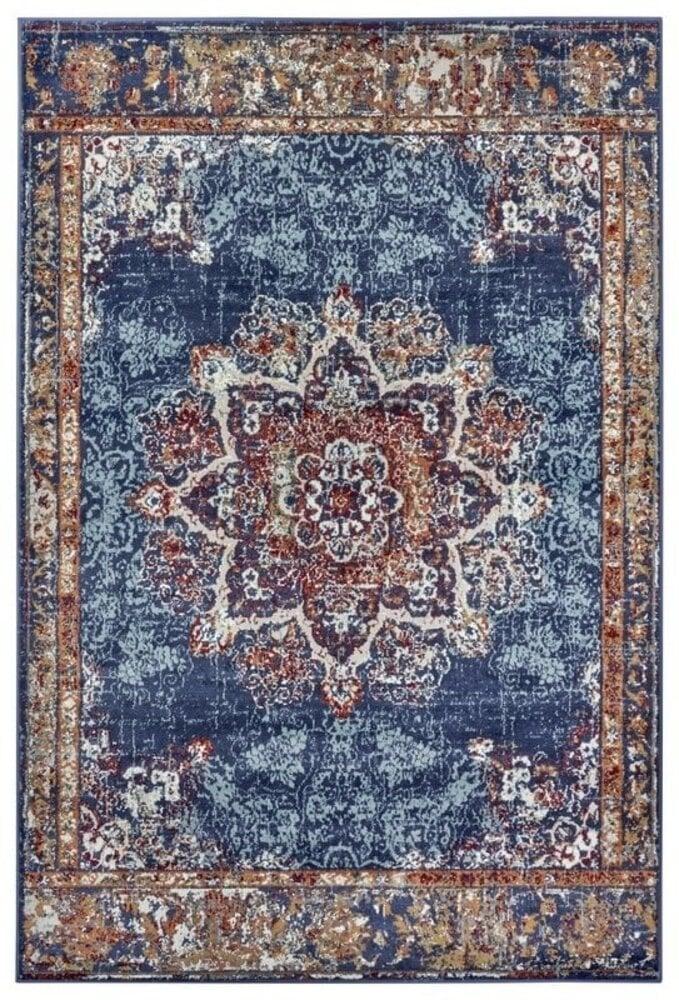 Flycarpets Vintage Vloerkleed - Maderno Blauw / Multi