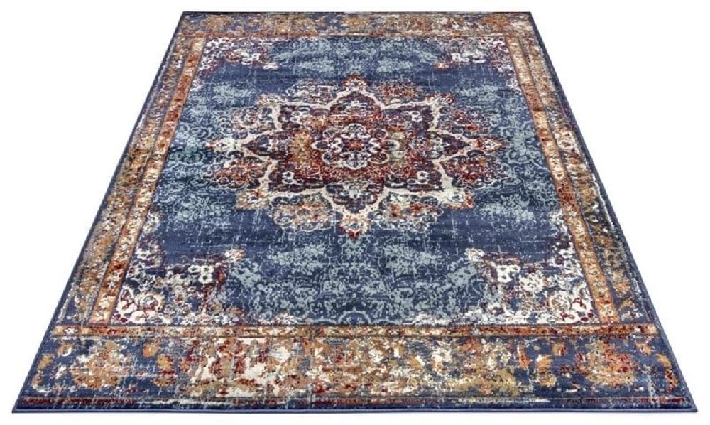 Flycarpets Vintage Vloerkleed - Maderno Blauw / Multi