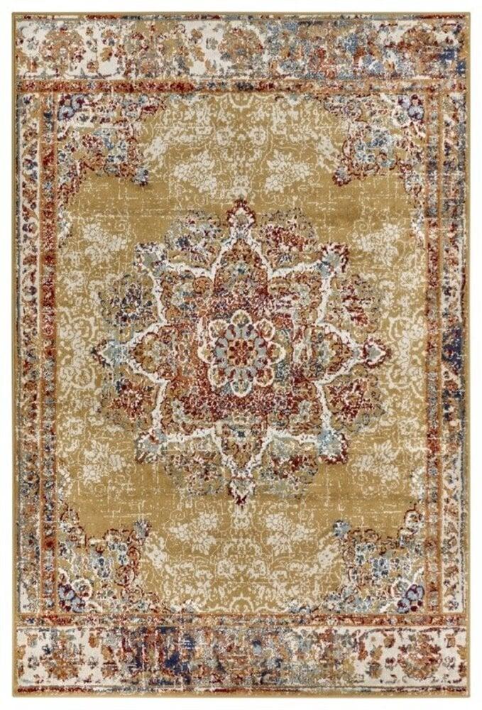 Flycarpets Vintage Vloerkleed - Maderno Geel / Multi