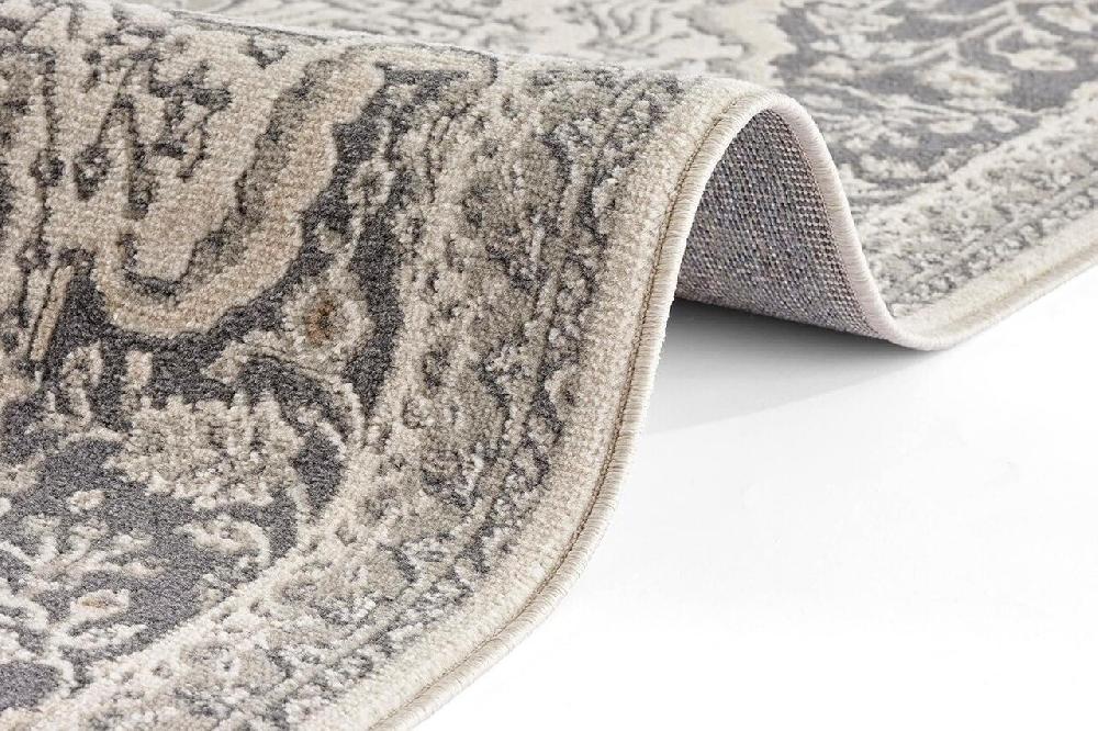 Flycarpets Vintage Vloerkleed - Orken Crème/Grijs