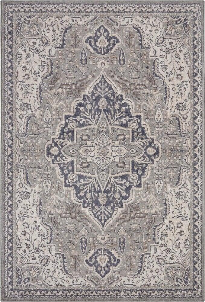 Flycarpets Vintage Vloerkleed - Orken Grijs/Crème