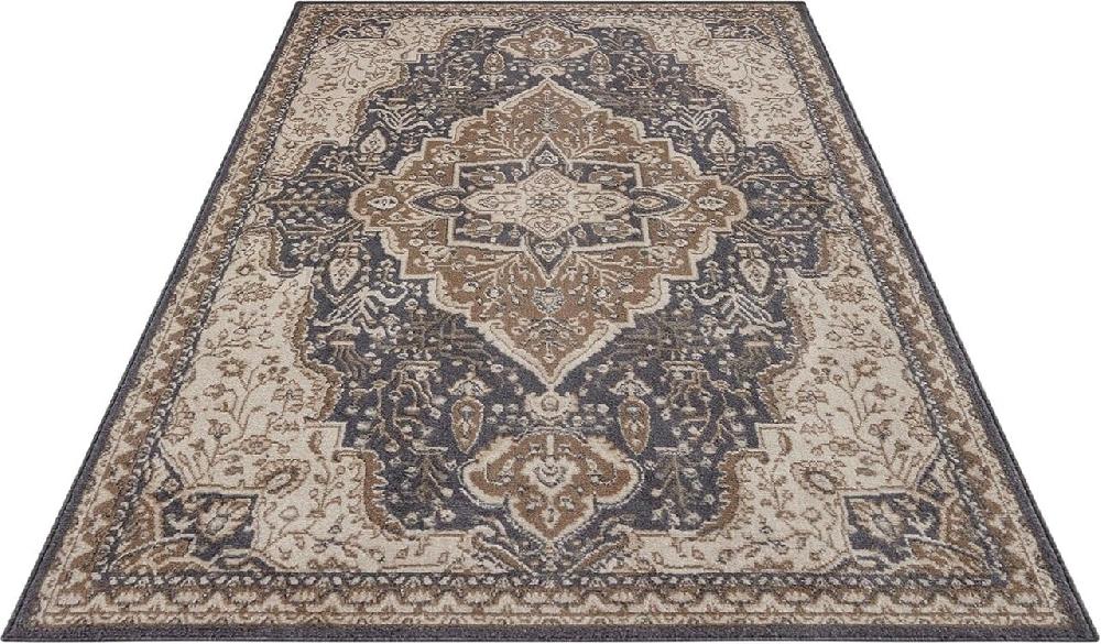 Flycarpets Vintage Vloerkleed - Orken Gruis/Bruin