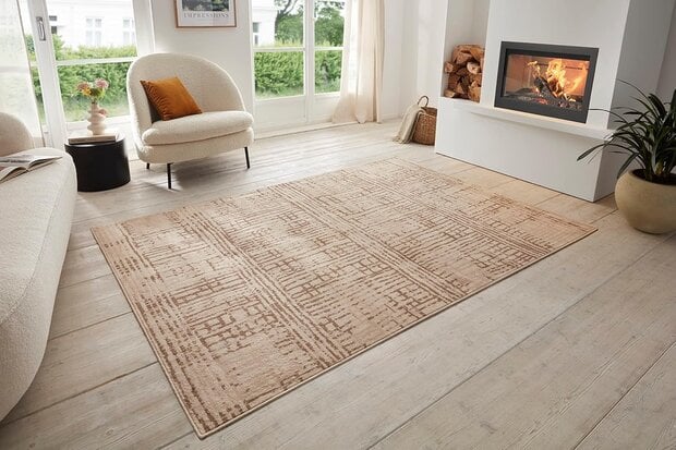 flycarpets Vintage vloerkleed - Sole Beige
