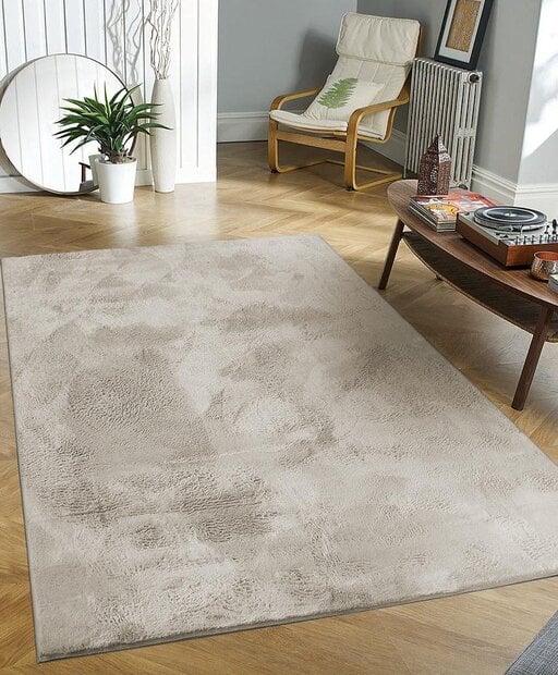 flycarpets Wasbaar fluffy vloerkleed - Amalfi Beige