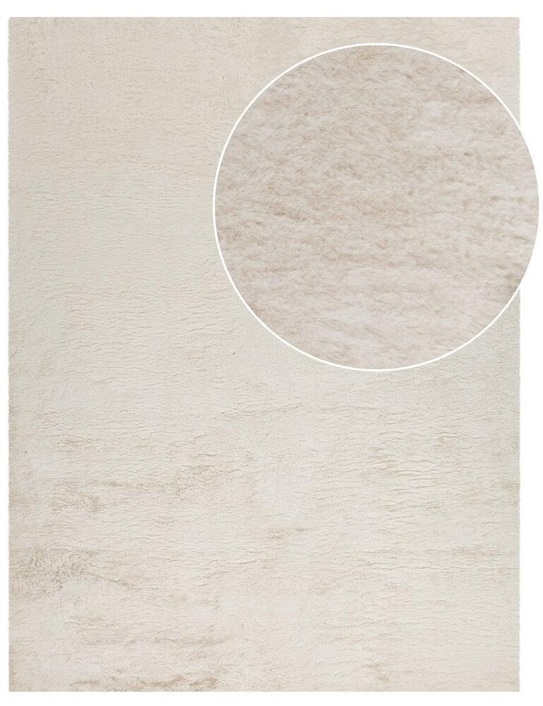 Flycarpets Wasbaar Fluffy Vloerkleed - Amalfi Crème