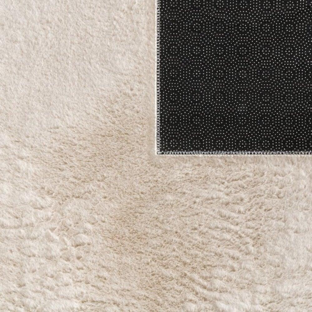 Flycarpets Wasbaar Fluffy Vloerkleed - Amalfi Crème