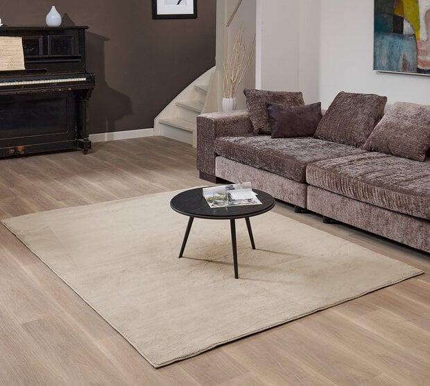 flycarpets Wasbaar vloerkleed - Malaga Beige