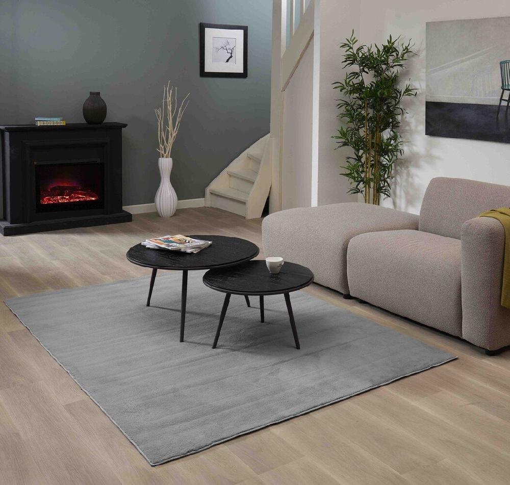 Flycarpets Wasbaar Vloerkleed - Malaga Grijs