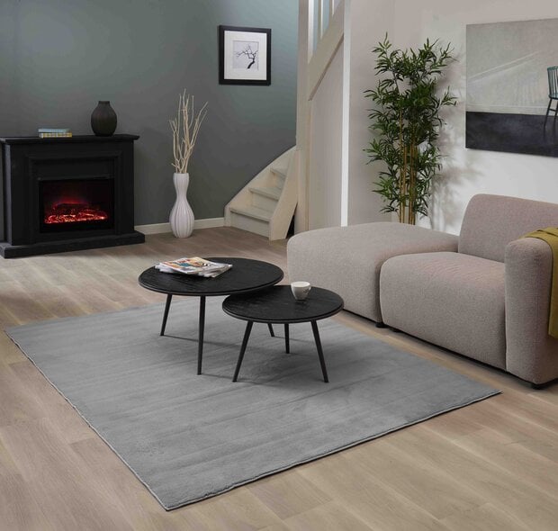 flycarpets Wasbaar vloerkleed - Malaga Grijs