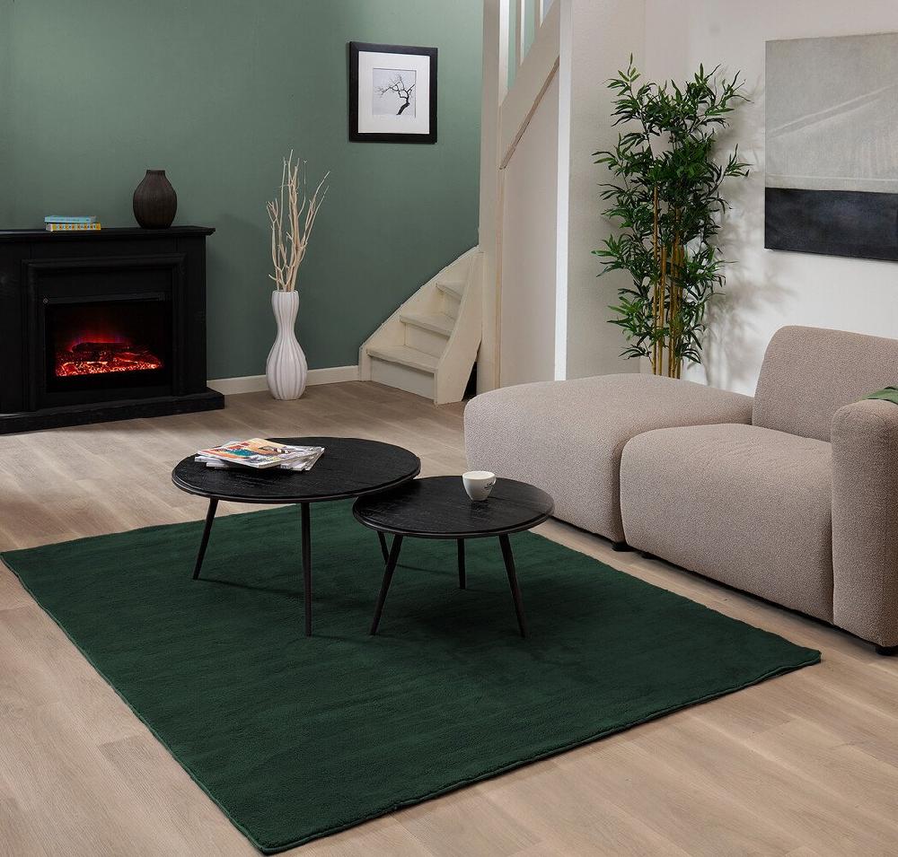 Flycarpets Wasbaar Vloerkleed - Malaga Groen