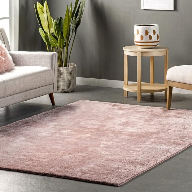 flycarpets Wasbaar vloerkleed - Solid Roze