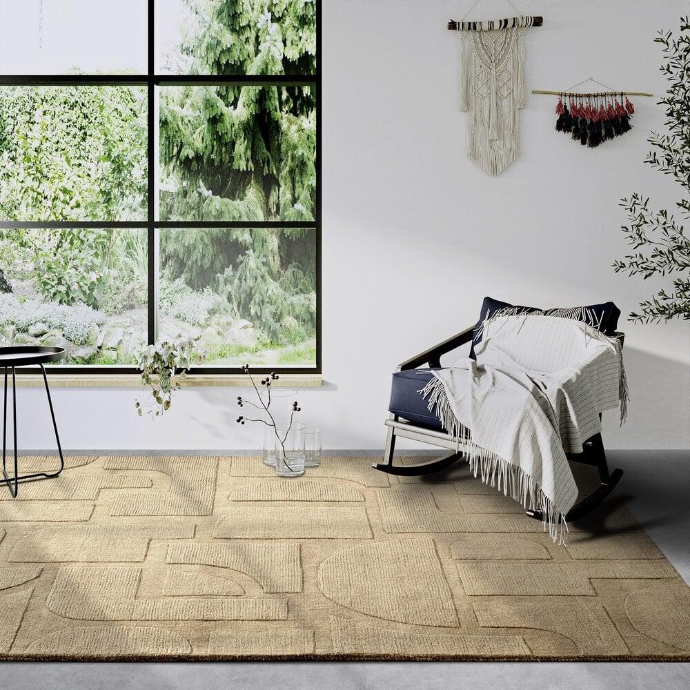 Flycarpets Wollen Vloerkleed - Alexis Beige