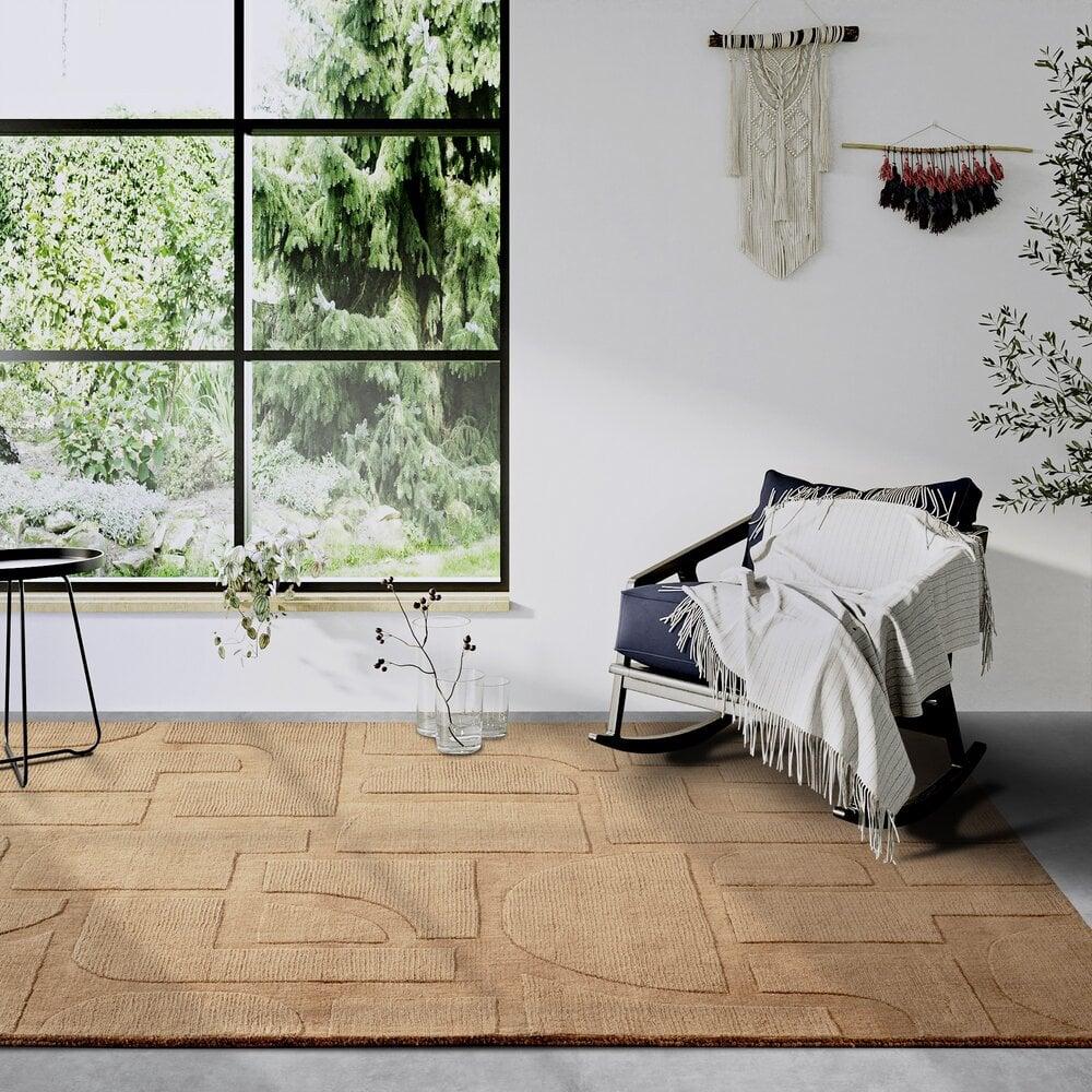 Flycarpets Wollen Vloerkleed - Alexis Terracotta