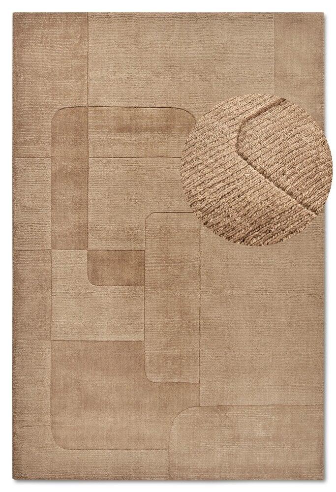 Flycarpets Wollen Vloerkleed - Charlotte Beige