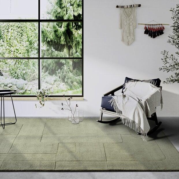 flycarpets Wollen vloerkleed - Charlotte Groen