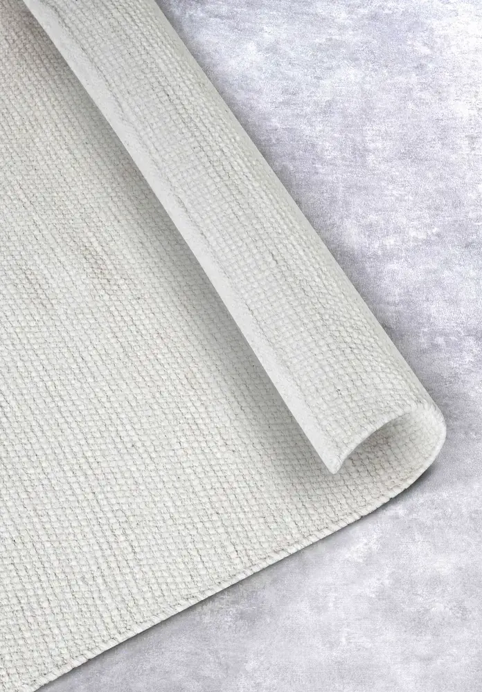 Flycarpets Wollen Vloerkleed - Delhi Crème