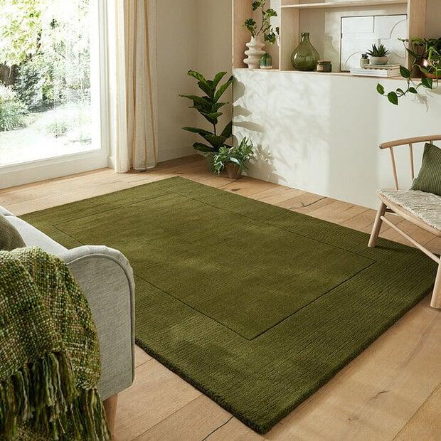flycarpets Wollen vloerkleed - Tuscany Olijfgroen
