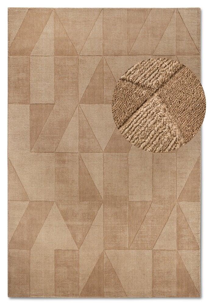 Flycarpets Wollen Vloerkleed - Ursule Beige