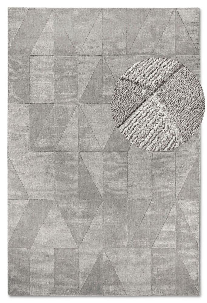 Flycarpets Wollen Vloerkleed - Ursule Grijs