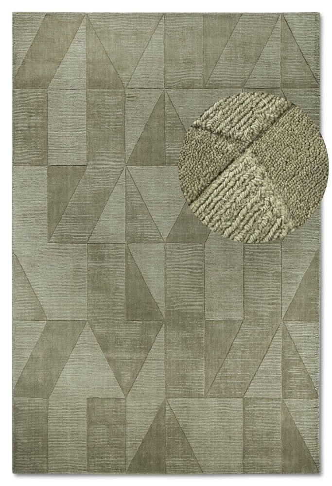 Flycarpets Wollen Vloerkleed - Ursule Groen