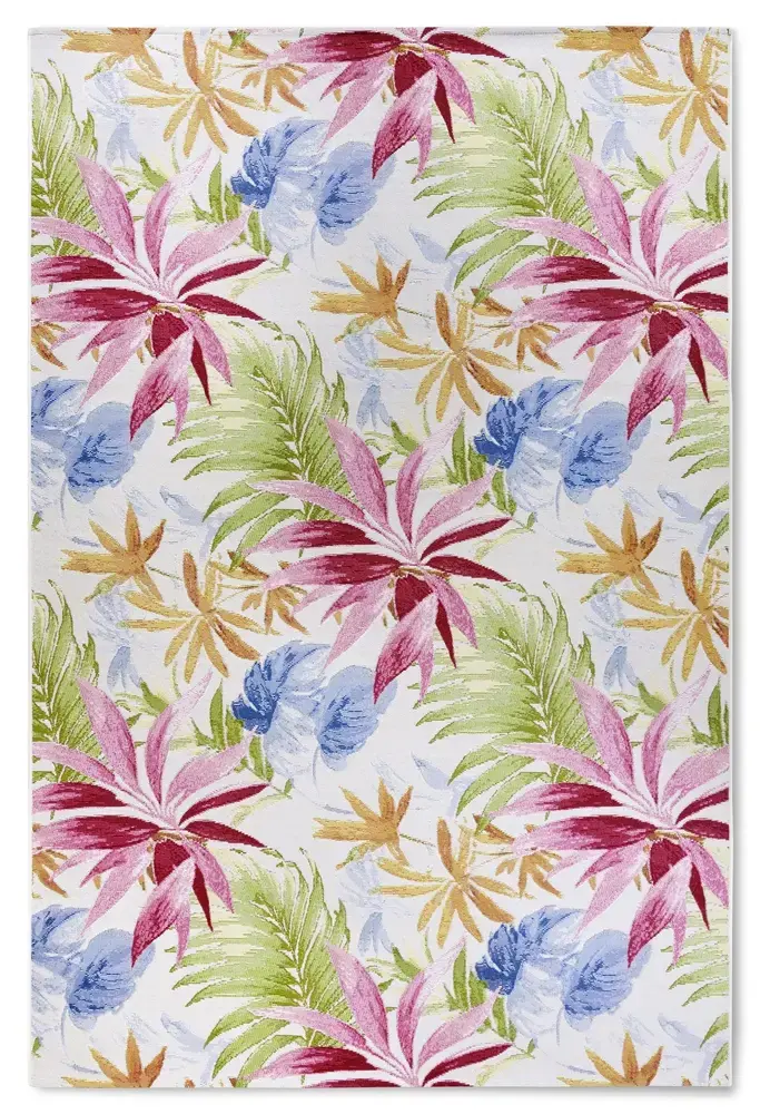 Flycarpets Gebloemd Binnen- En Buitenkleed - Victor Kleurrijk/Crème