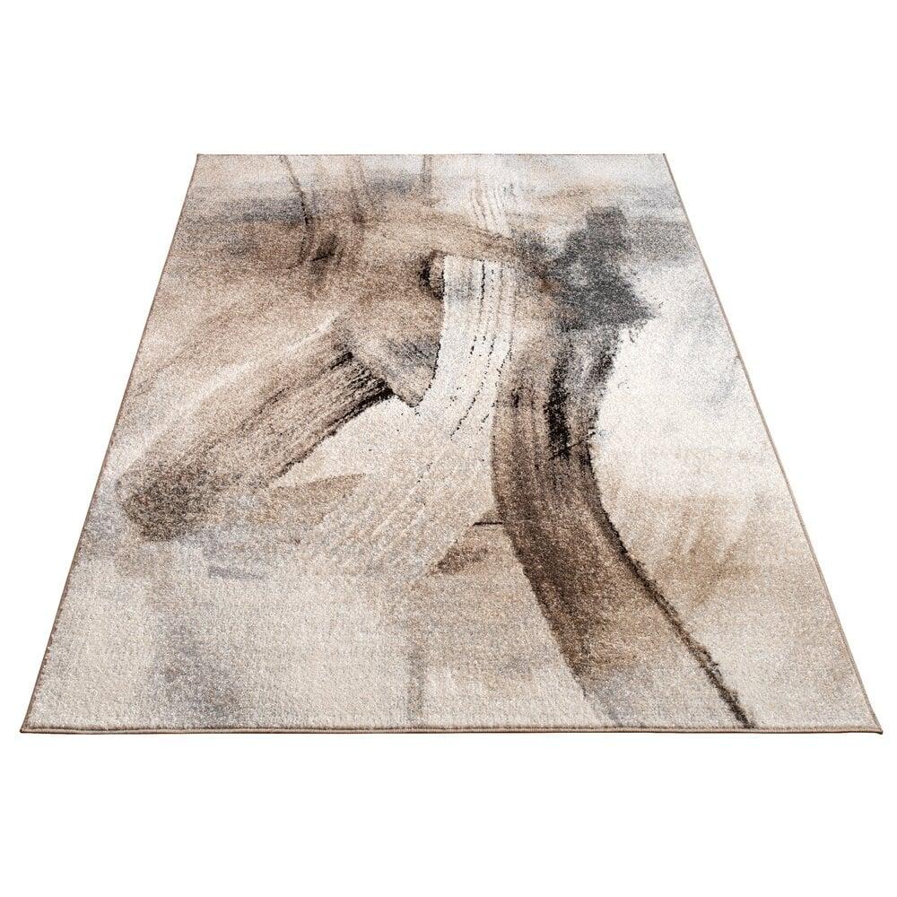 Flycarpets Grafisch Vloerkleed - Monira Beige/Taupe/Grijs