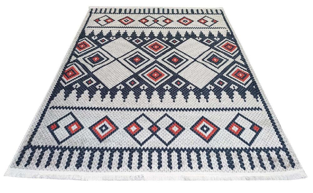 Flycarpets Hana Vintage Indoor & Outdoor Crème / Multi Vloerkleed - Wasbaar