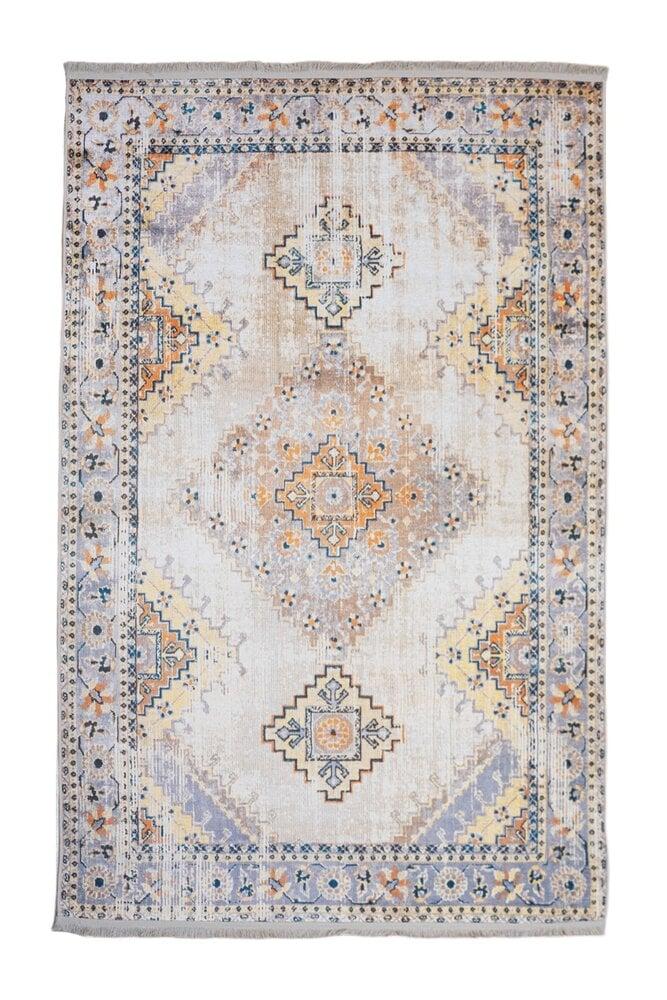 Flycarpets Hana Vintage Indoor & Outdoor Crème / Multi Vloerkleed - Wasbaar