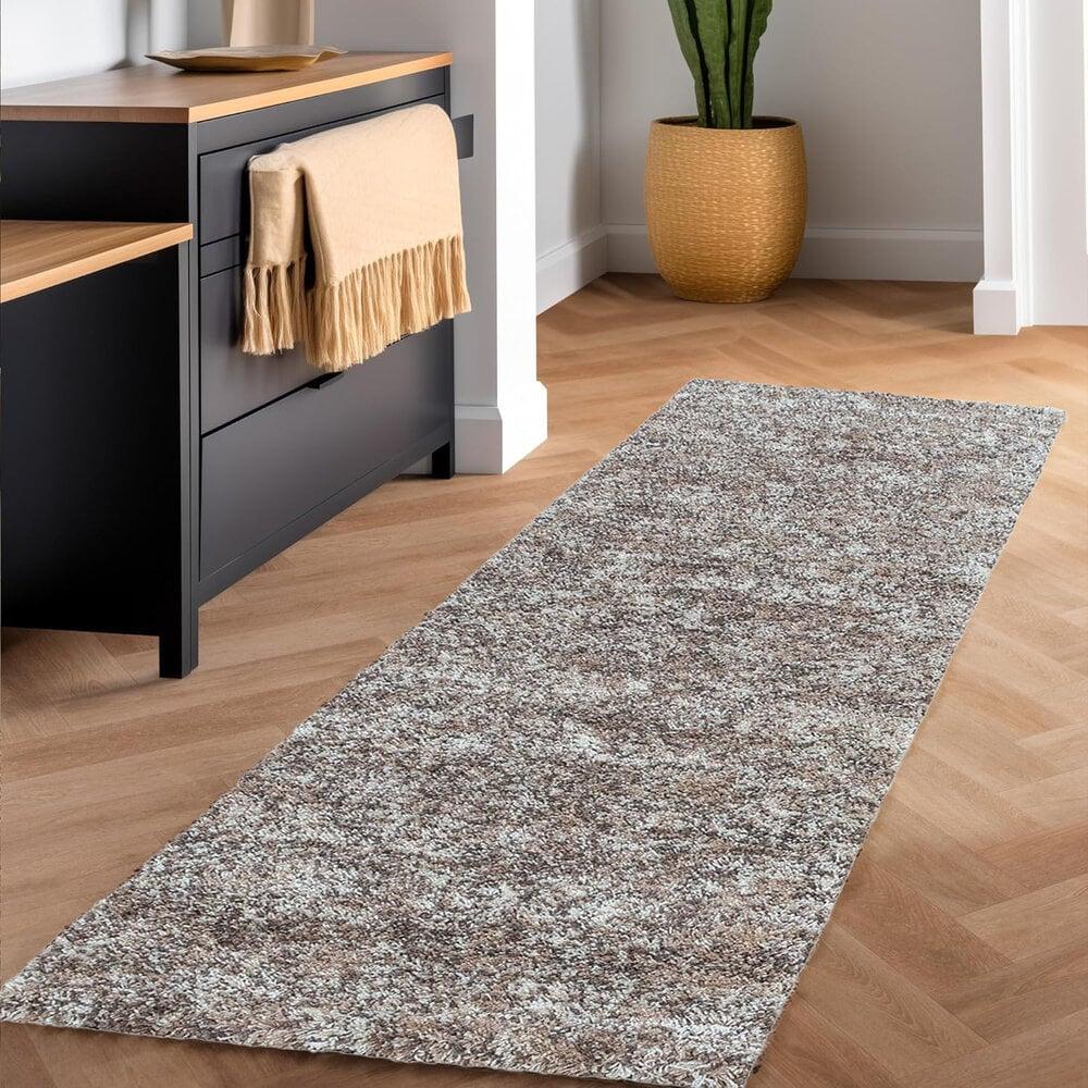 Flycarpets Hoogpolig Loper - Lorium Beige - Mocca - Crème