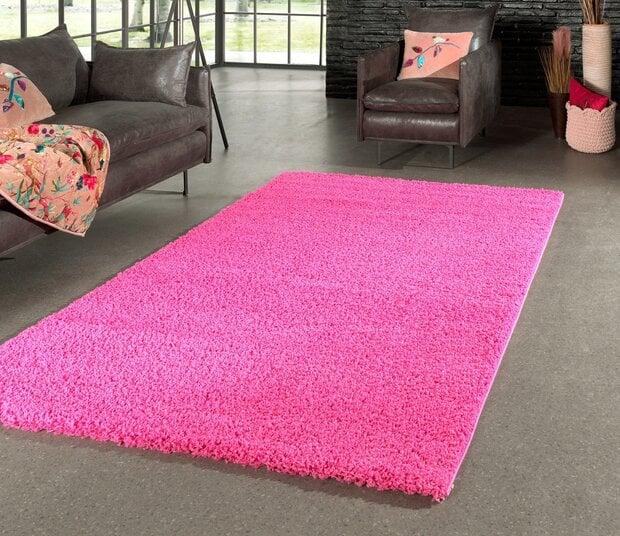 flycarpets Hoogpolig vloerkleed - Candy Shaggy Fuschia Roze flycarpets Hoogpolig vloerkleed - Candy Shaggy Fuschia Roze