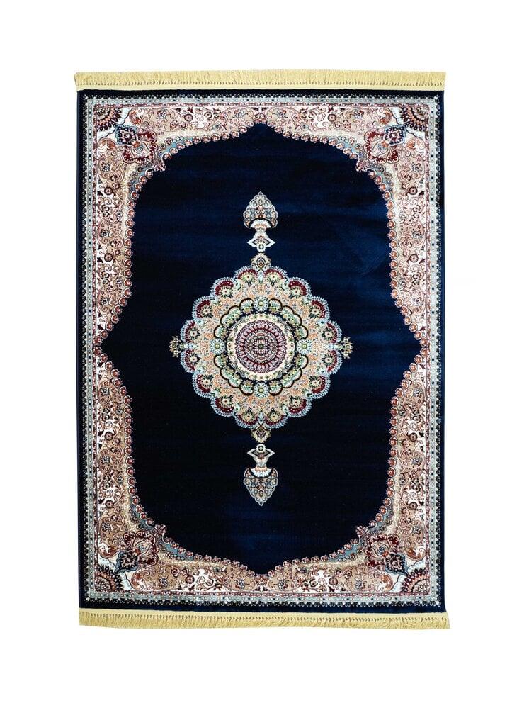 Flycarpets Isfahan Vloerkleed - Oosters Medaillon Klassiek - Blauw