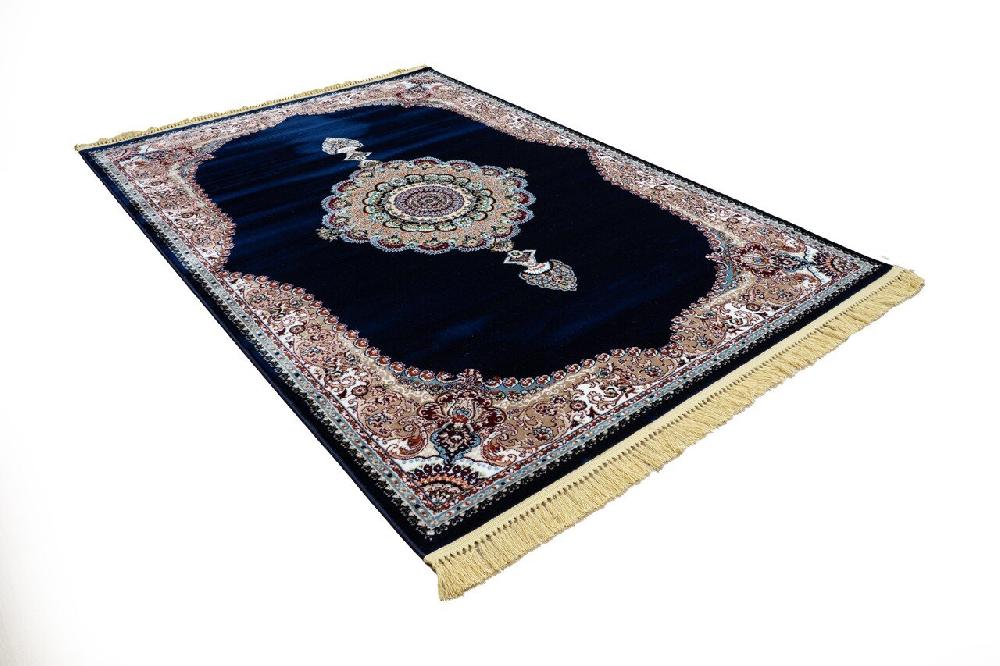 Flycarpets Isfahan Vloerkleed - Oosters Medaillon Klassiek - Blauw